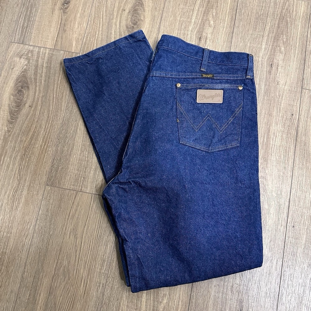 Wrangler‎ Cowboy Cut 13MWZ Original Blue Jeans Men 42x32, EUC
